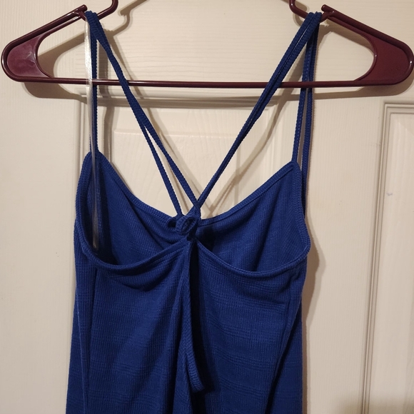 Kohl's Strappy Royal Blue Midi Dress | Sz L - Picture 3 of 5